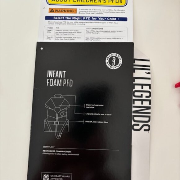 NWT infant life jacket - size up to 30 pounds - Picture 5 of 5